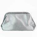 Satin Clutch W/ Rhinestone Edging