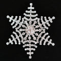 Large Point Ends Snowflake Brooch