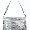 Rhinestone & Diamond Shapes Double Tassel Handbag