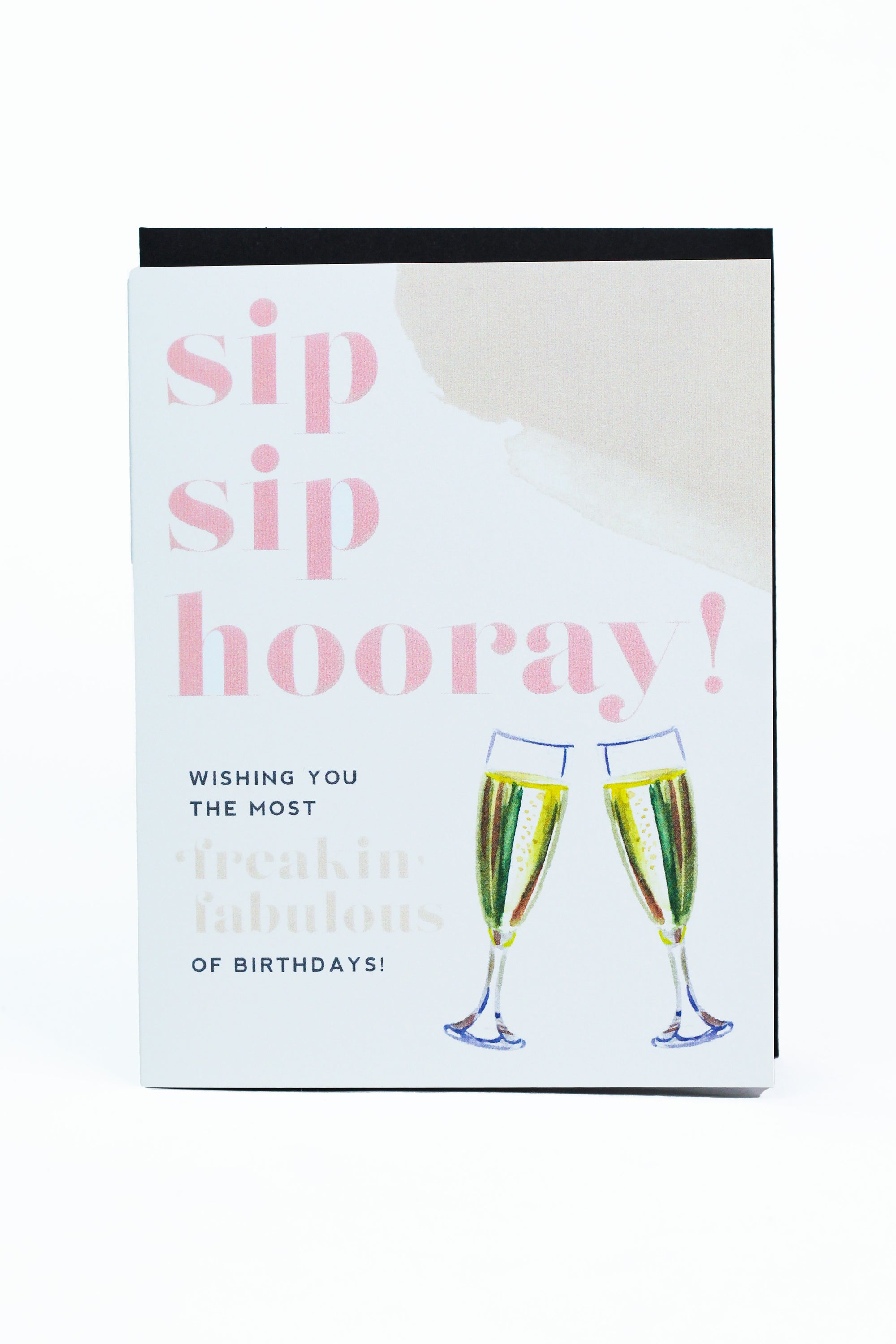 Sip Sip Hooray! Birthday Card