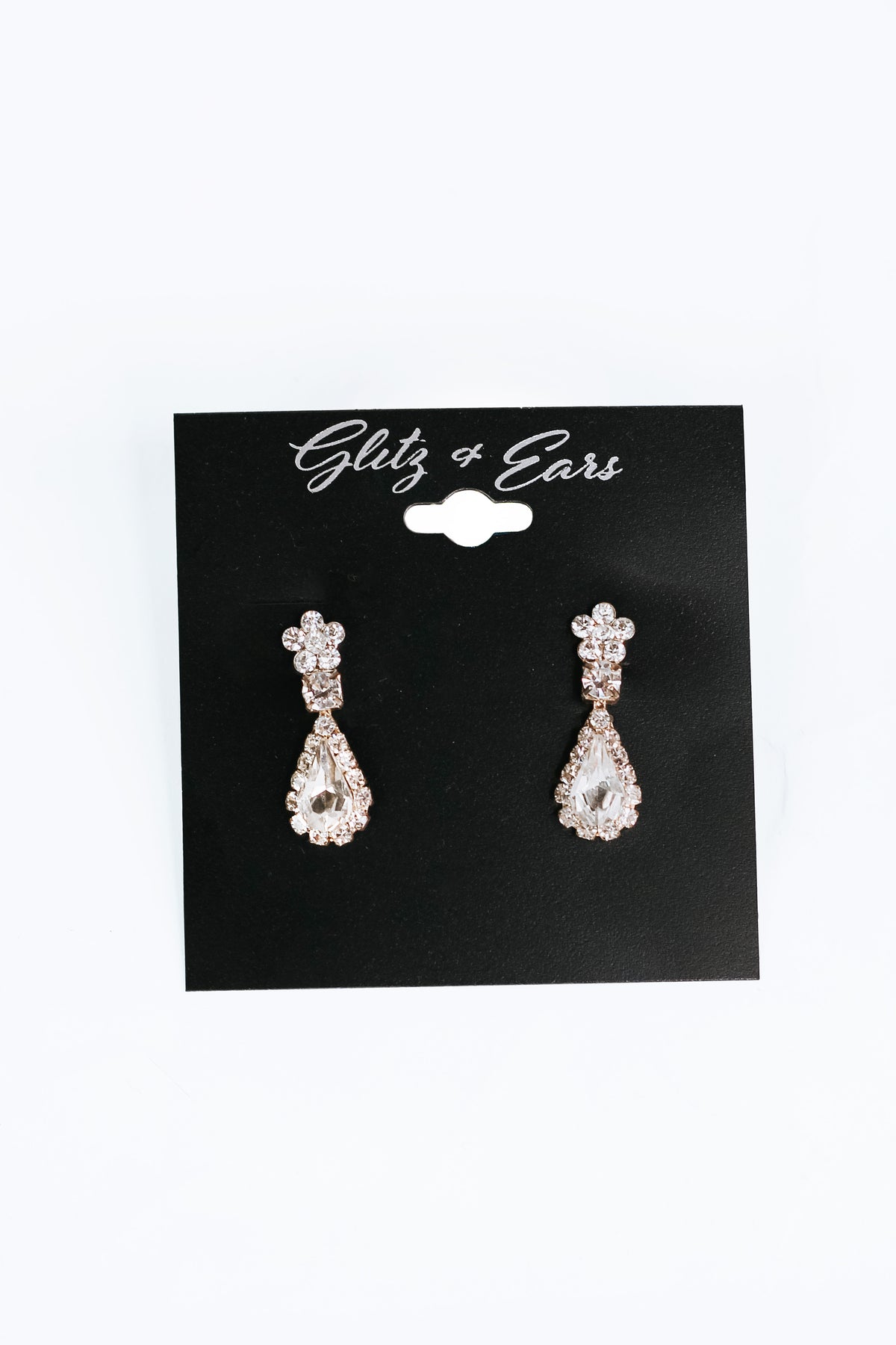 Teardrop Rhinestone Earrings