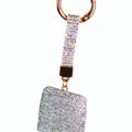 Rhinestone Square Keychain