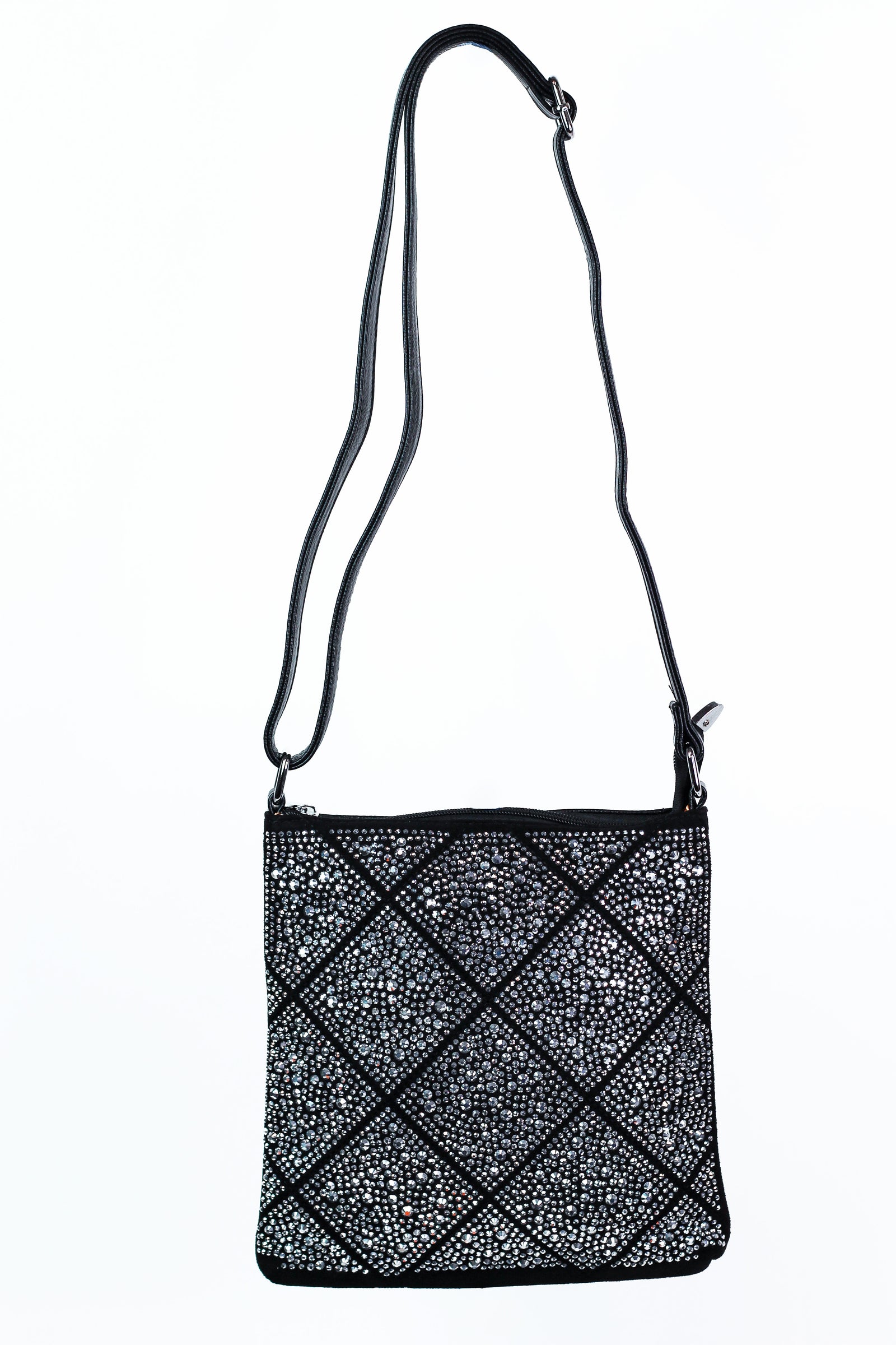Diamond Front Rhinestone Crossbody Bag