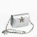 Small Quilted Crossbody w/ Rhinestone Star on Flap