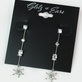 Spaced Stones Almond Flower Strand Earring