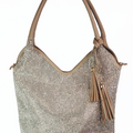 Studded Front V Top Purse w/ Tassels
