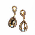 Teardrop Rhinestone Trim Earring - Glitz & Ears Boutique