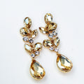 Almond Teardrop & Two Stone Stagger Teardrop Earring - Glitz & Ears Boutique