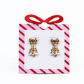 Leopard Bow & Tree Earring