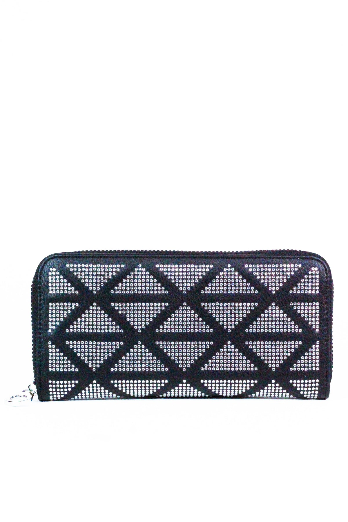 Rhinestone Triangle Design Wallet