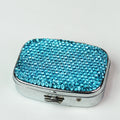 Rectangle Rhinestone Pill Case