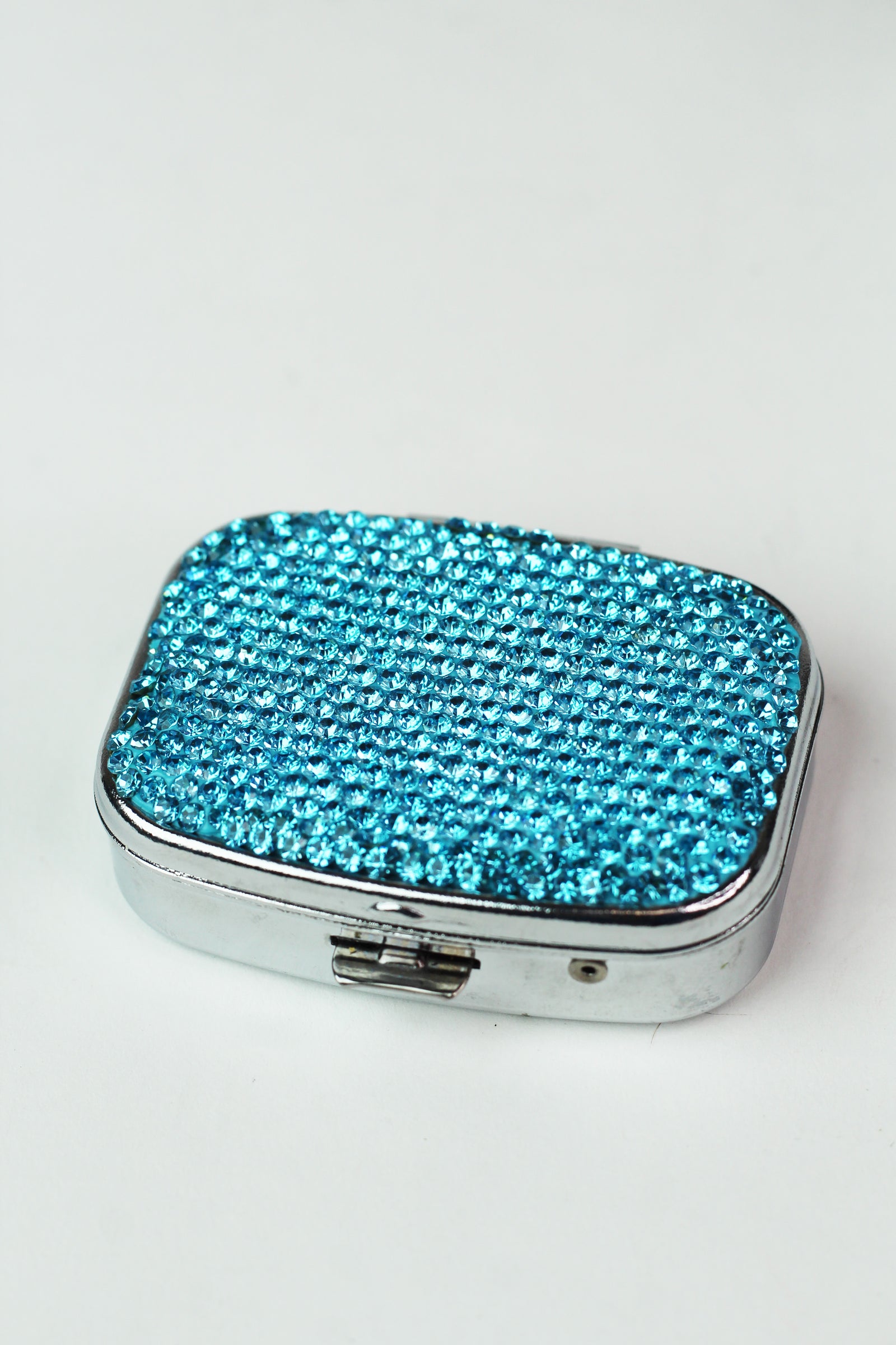 Rectangle Rhinestone Pill Case