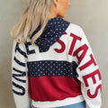 USA Colorblock Oversized French Terry Hoodie
