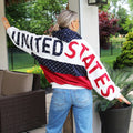 USA Colorblock Oversized French Terry Hoodie