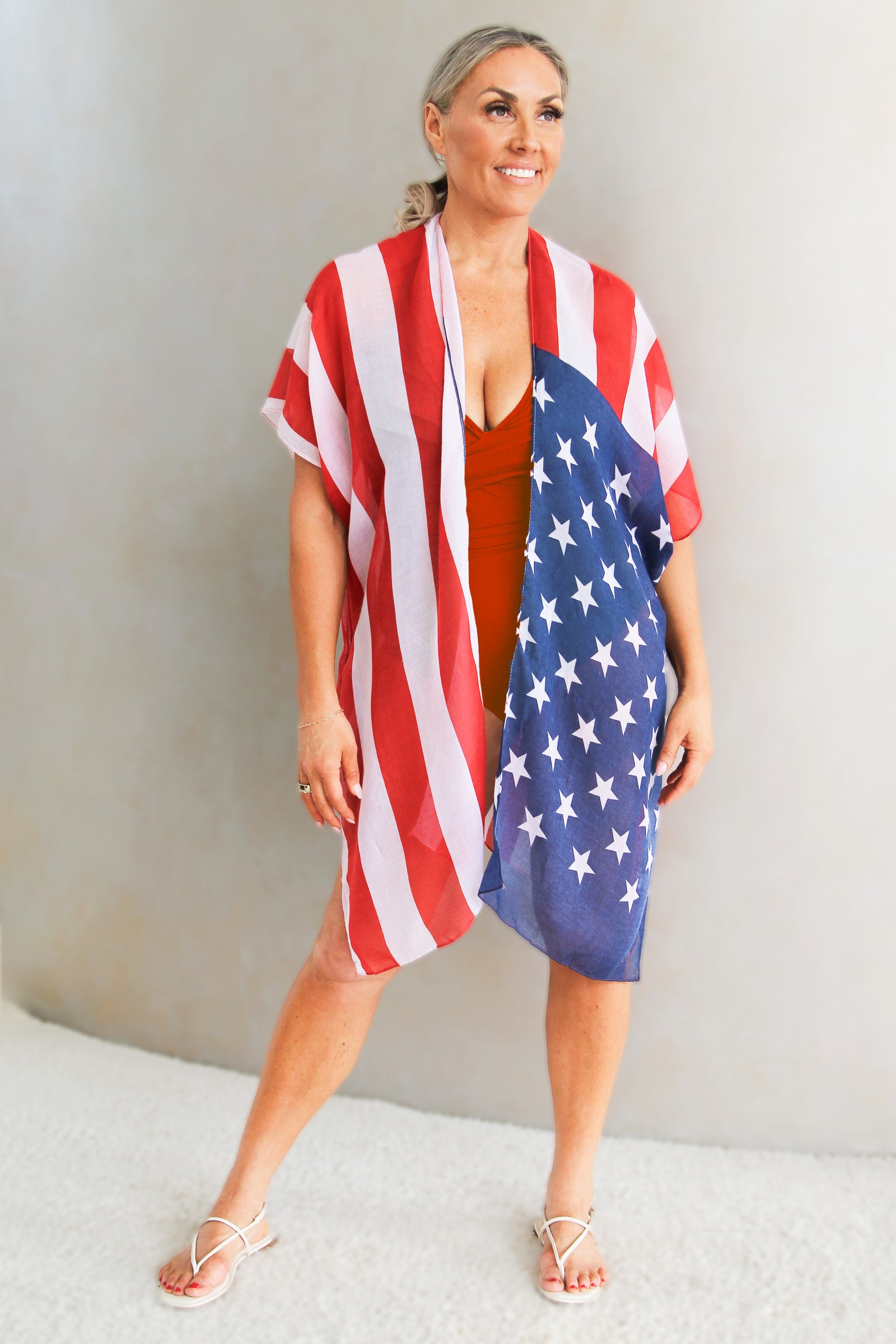 American Flag Kimono