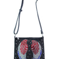 Rhinestone Americana Angel Wings Crossbody Bag