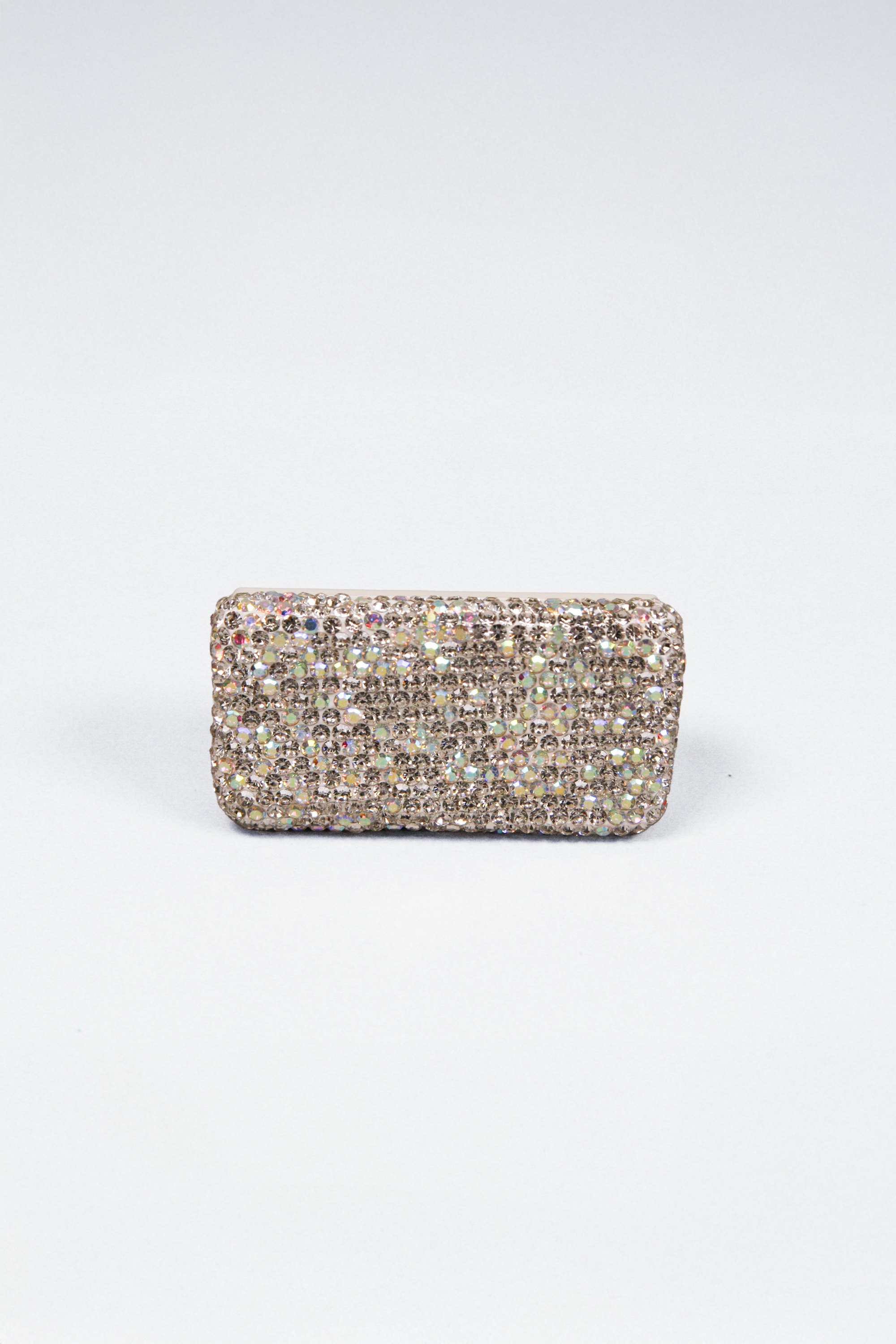 All Rhinestone Top Rectangle Pill Container