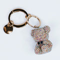 Rhinestone Teddy Bear Keychain