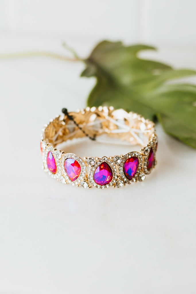 Alternating Upside Down Teardrop Bracelet - Glitz & Ears Boutique