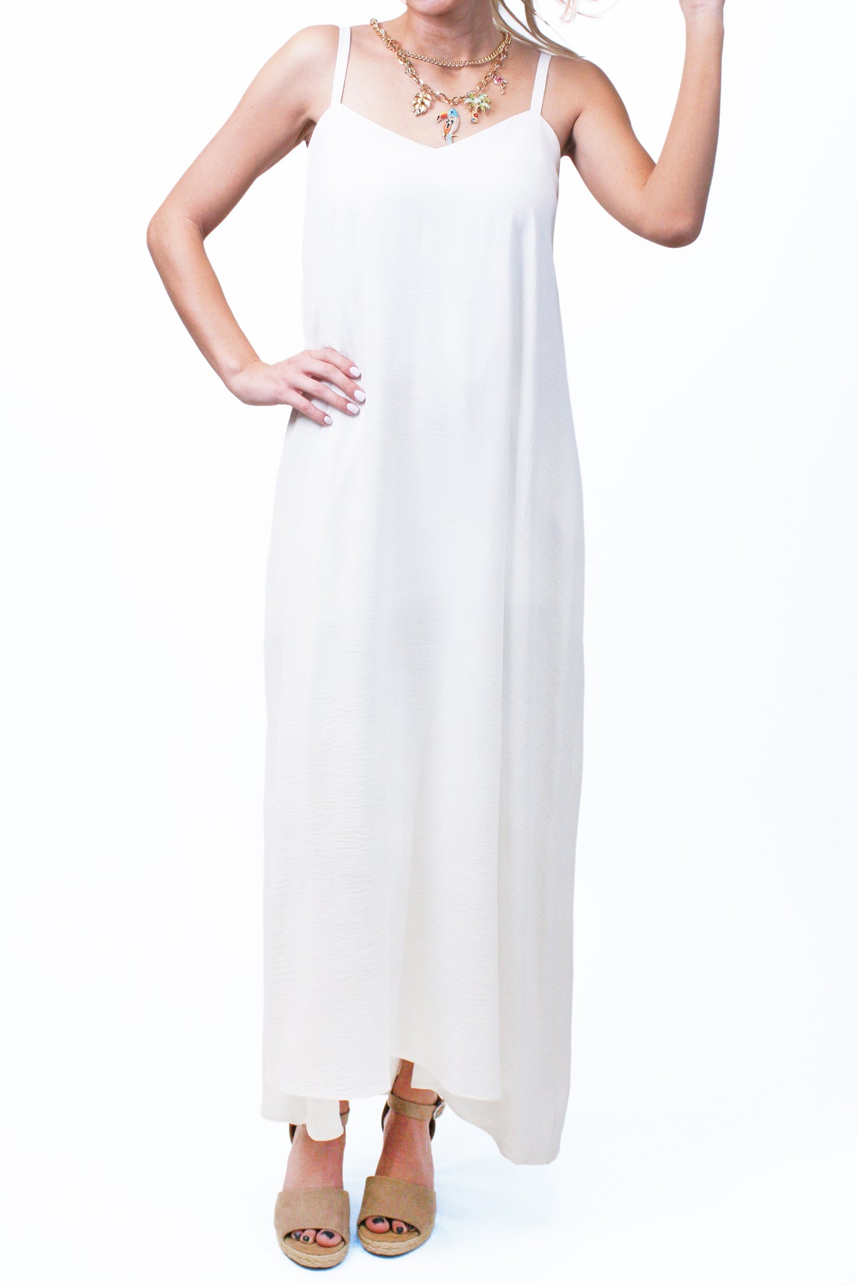 Crepe Cami Swing Maxi Dress (SALE)