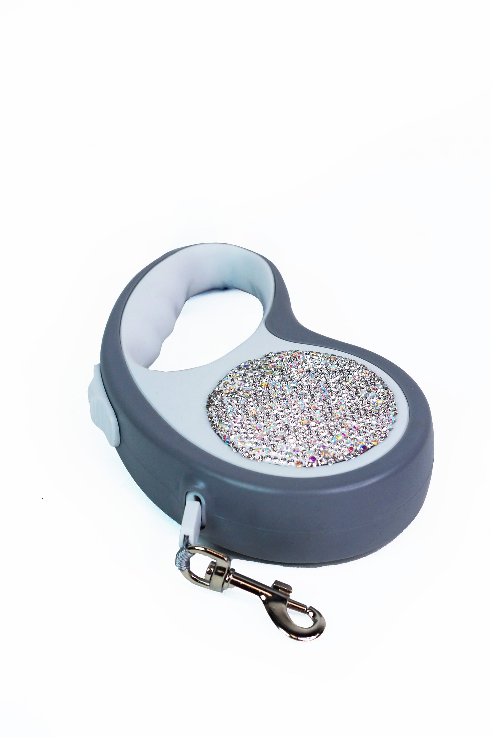 Rhinestone Circle Retractable Dog Leash