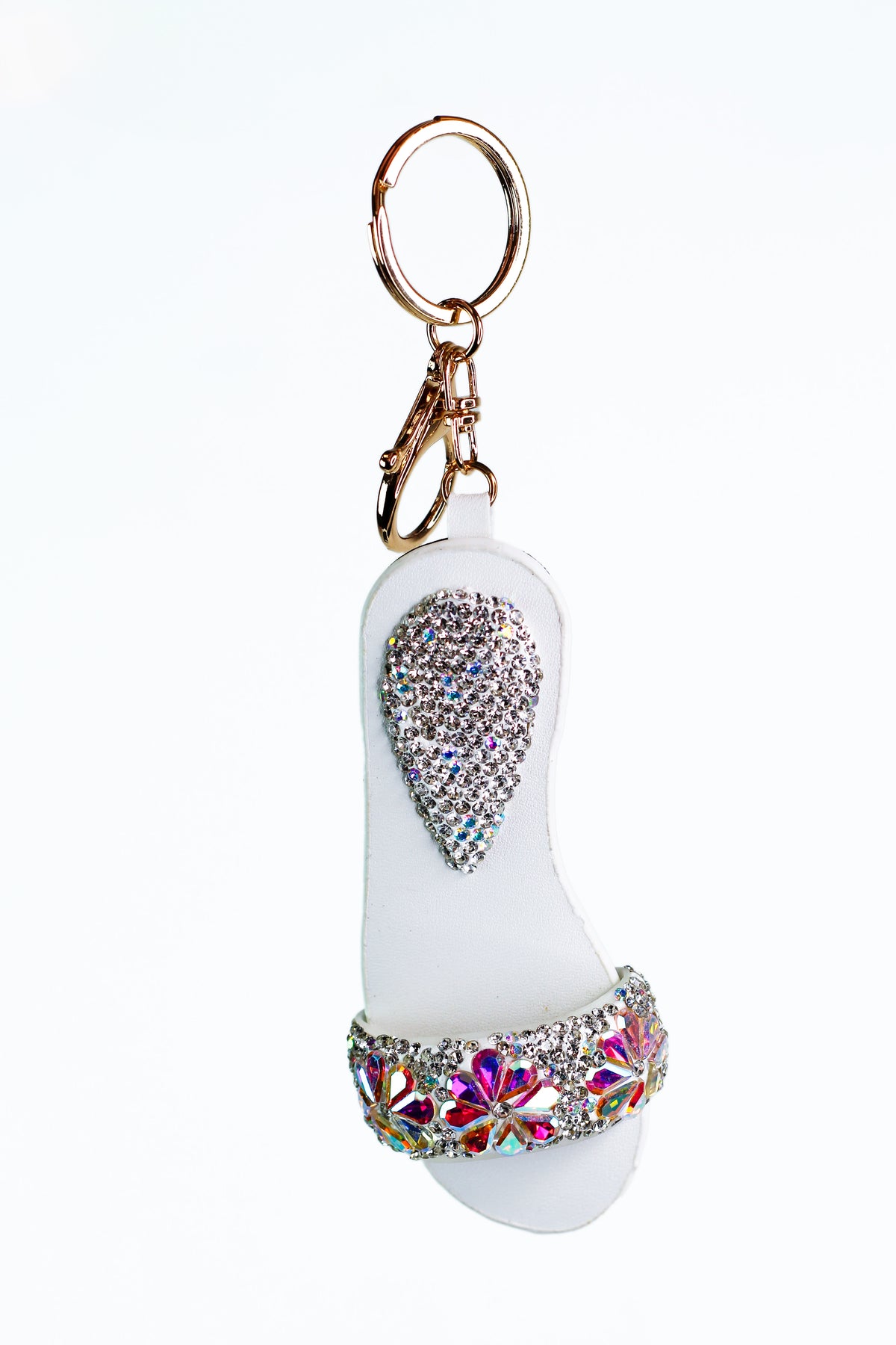 Three Teardrop Flowers Sandal Key Chain