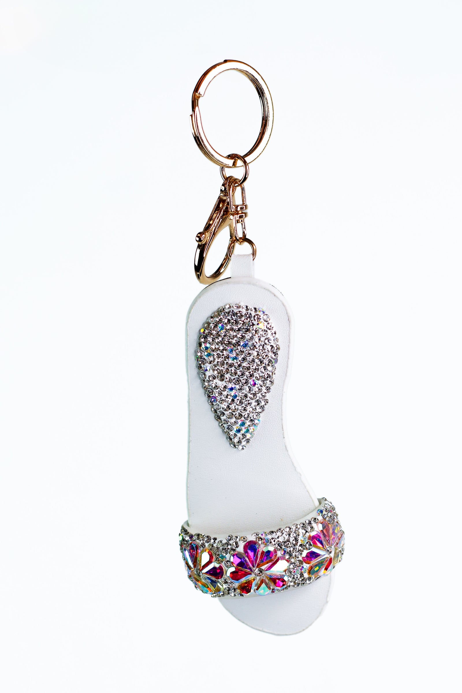 Three Teardrop Flowers Sandal Key Chain