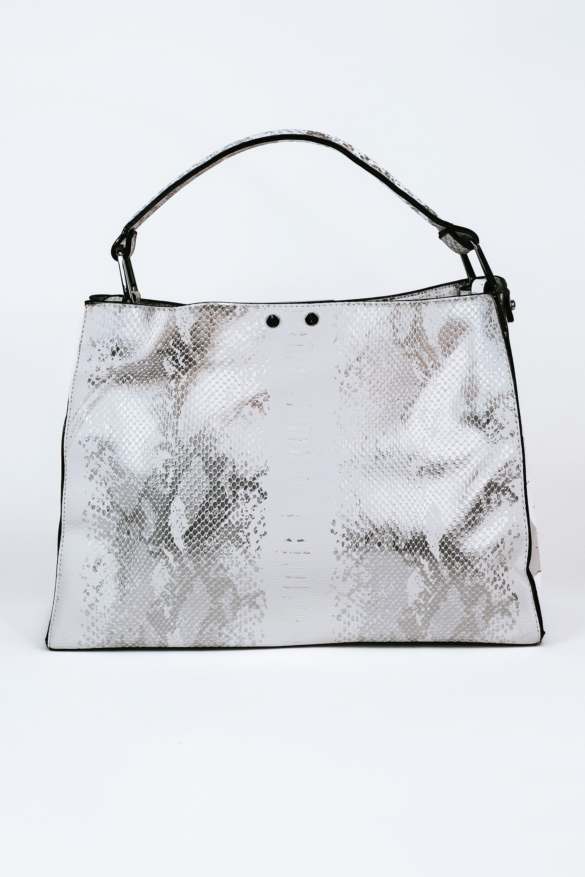 Snakeskin Purse w/ Silver Hardware
