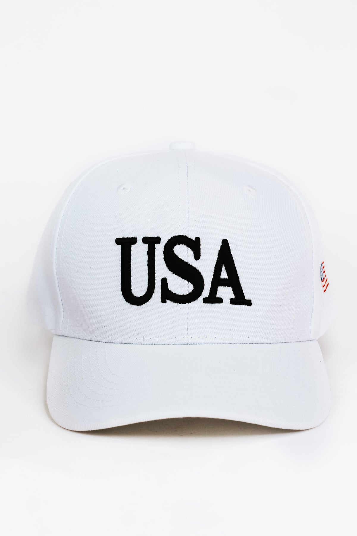 USA Baseball Cap w/ Flag on Side