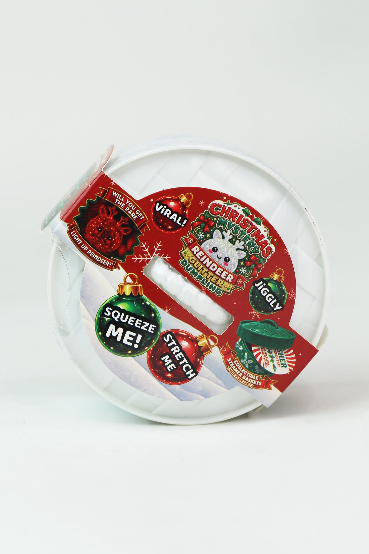 Christmas Reindeer Mystery Dumpling Squishy Toy