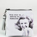 Photo & Quote Zippered Coin Pouch w/ Tassel