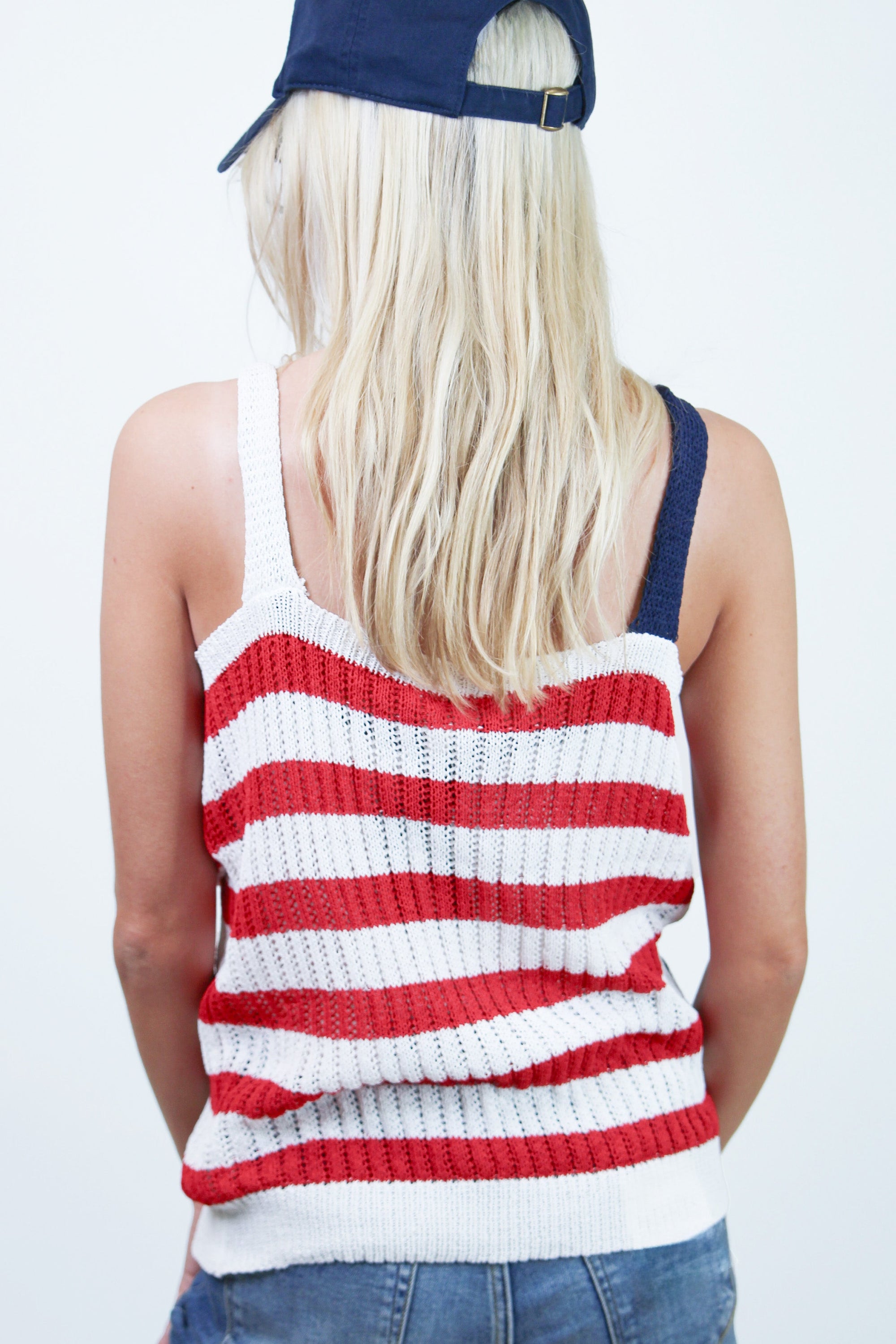 USA Theme Knit Tank(SALE)
