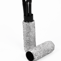 All Rhinestone Makeup Brush Set & Holder