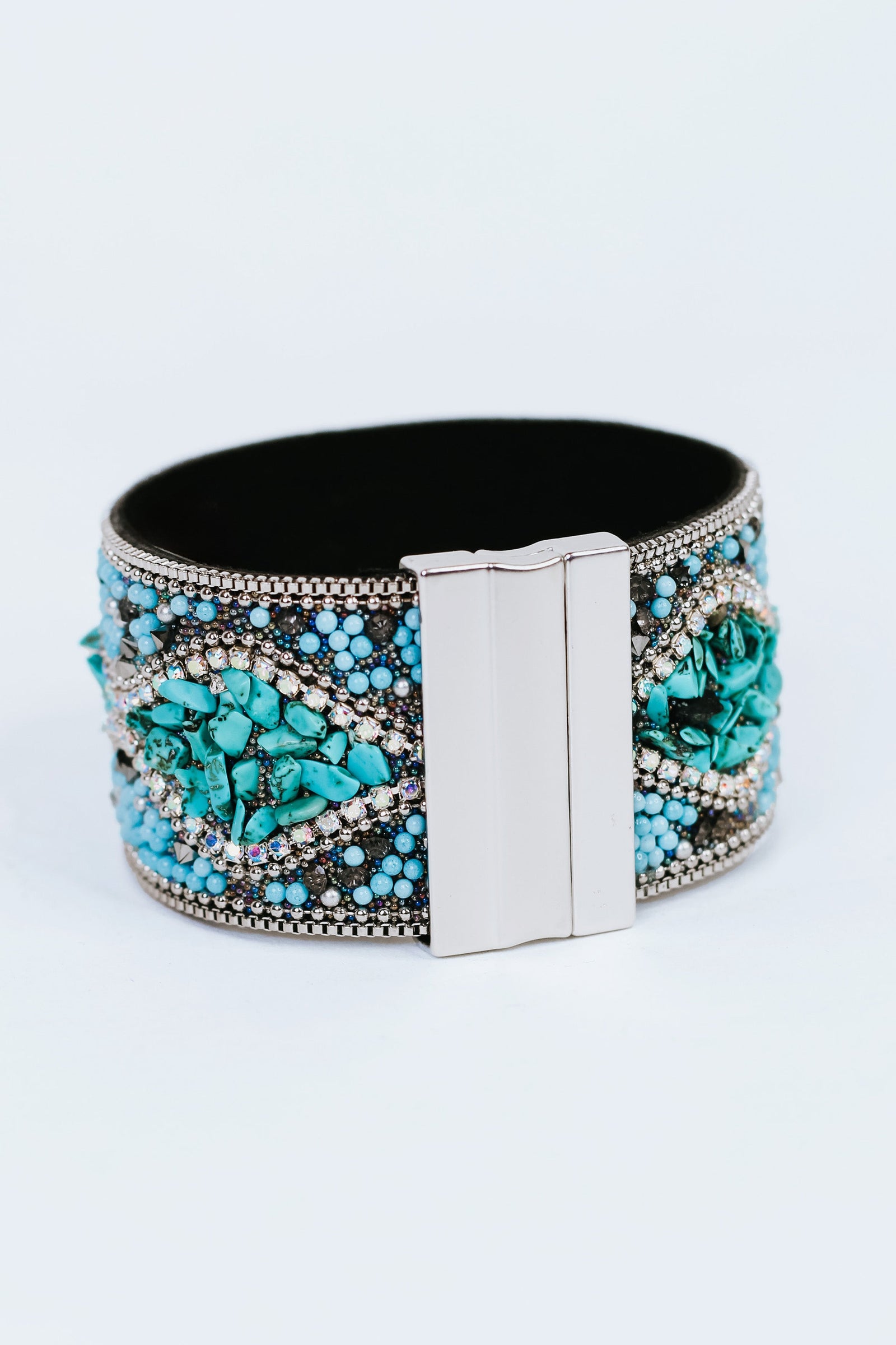 Bohemian Seed Bead Magnetic Cuff