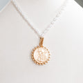 Coin Pendant & Baroque Pearl Toggle Necklace Set