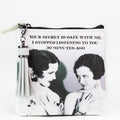 Photo & Quote Zippered Coin Pouch w/ Tassel