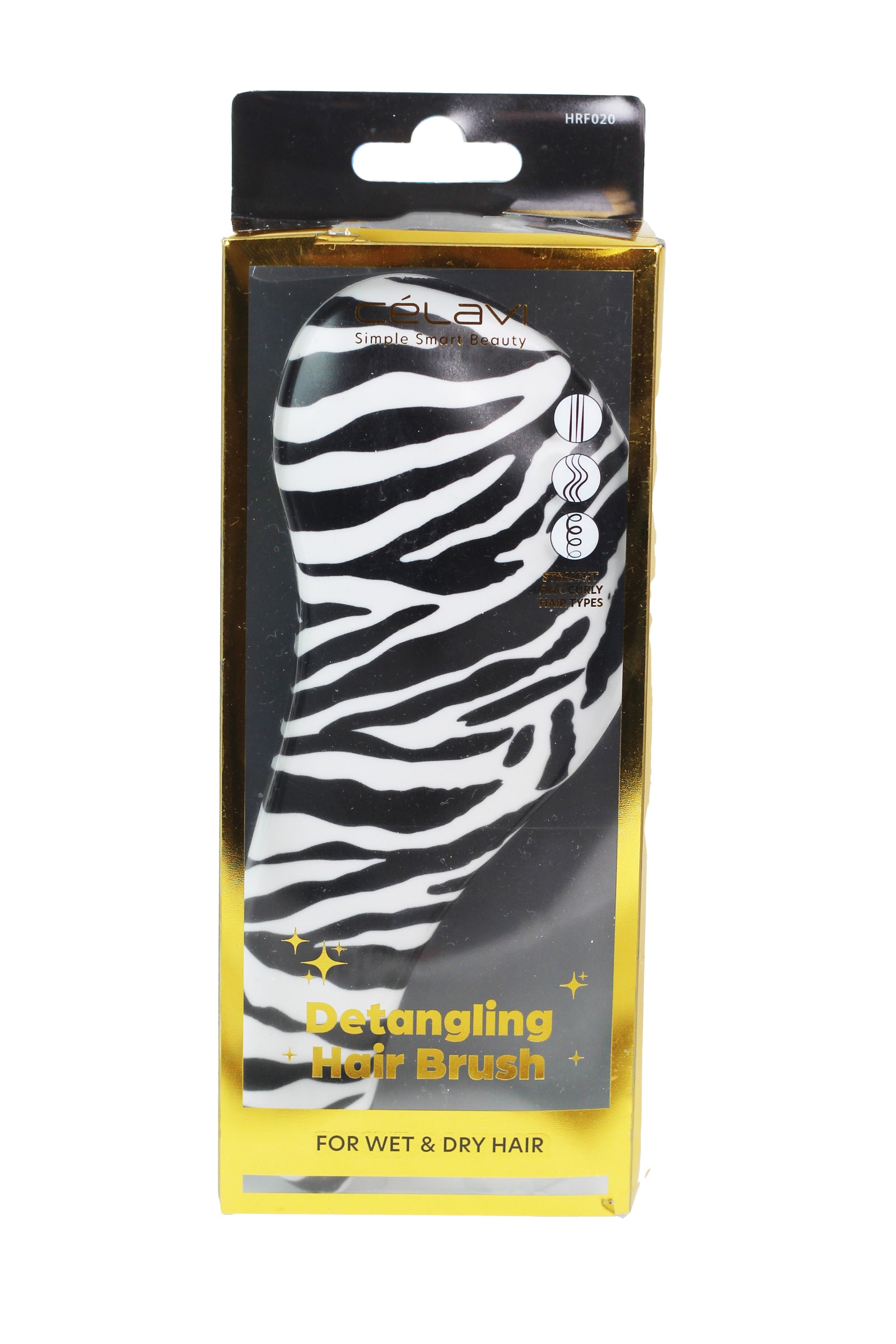 Zebra Print Detangling Hair Brush