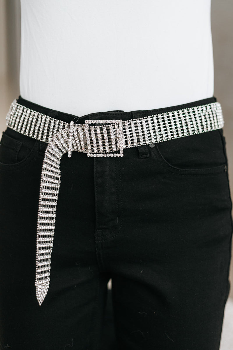 All Over Rhinestone Belt