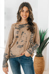 Lightweight Spotted Long Sleeve Top