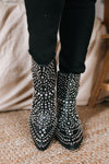 Studded & Diamond Stoned Short Boots