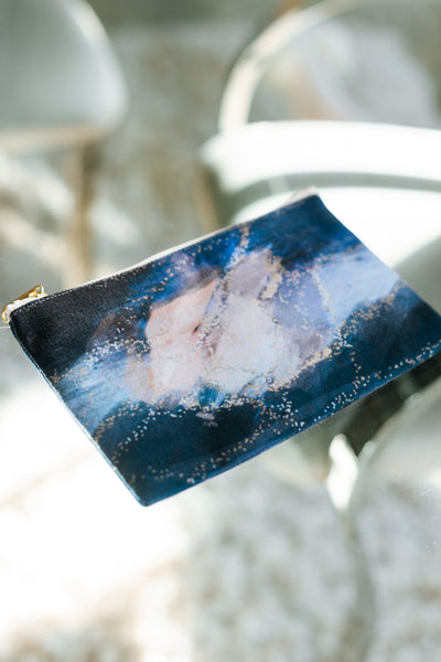 Marble Inspired Cosmetic Bag