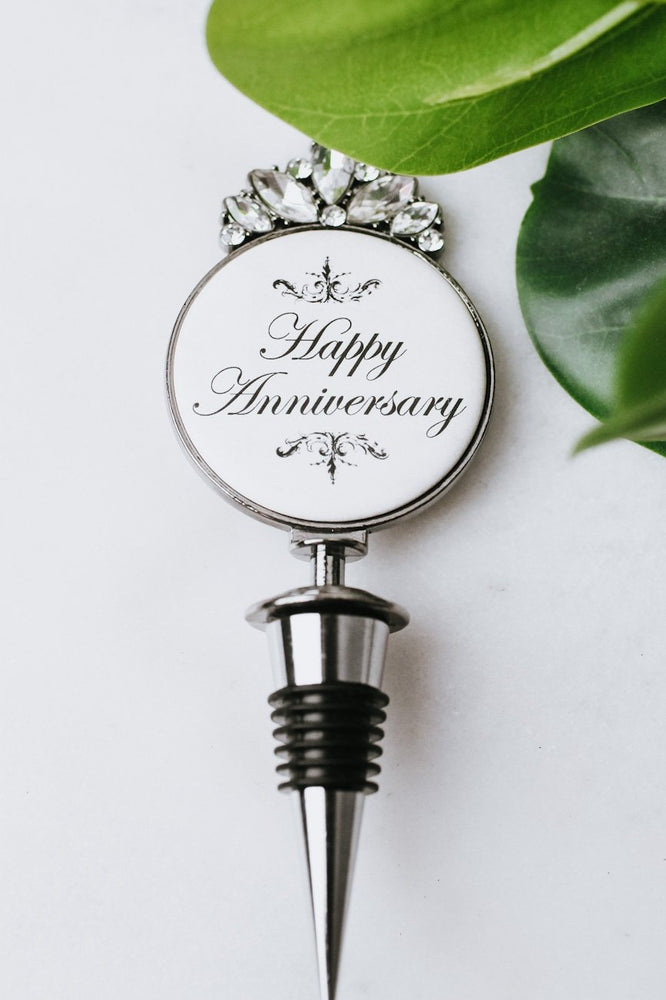 Happy Anniversary Wine Stopper