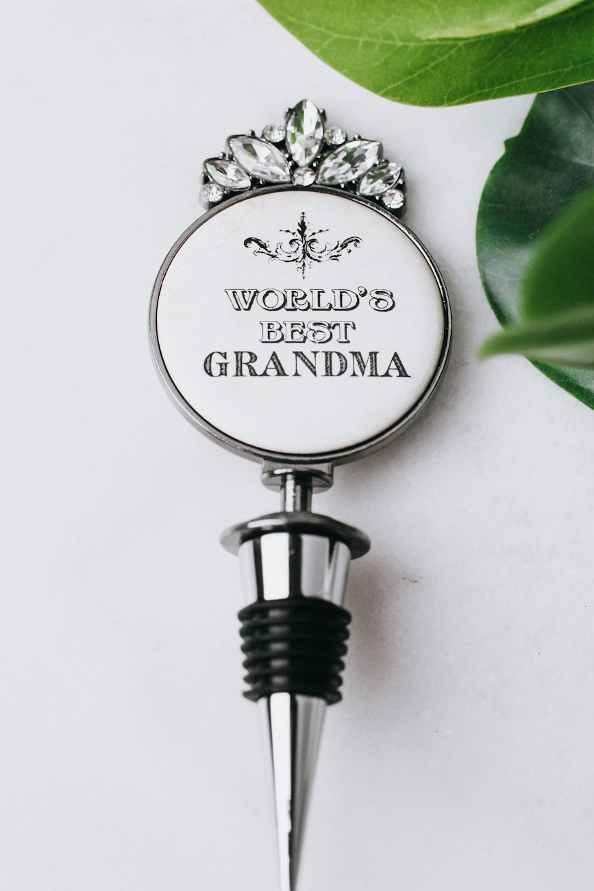 World&#39;s Best Grandma Wine Stopper