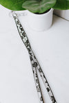 Long Rhinestone Leopard Lanyard