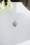 Pave Heart with Dainty Chain Necklace
