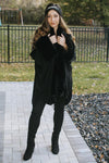 Fur Trim Long Shawl-Glitz & Ears Boutique