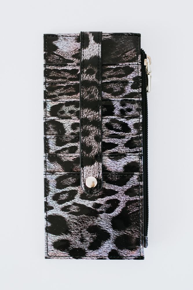 Patent Leather Printed Wallet-Glitz & Ears Boutique