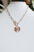 Lined & Stone Circle Infinity Toggle Necklace