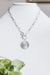 Lined & Stone Circle Infinity Toggle Necklace