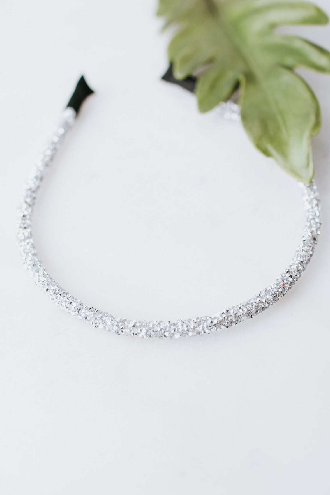 All Rhinestone Fabric End Headband